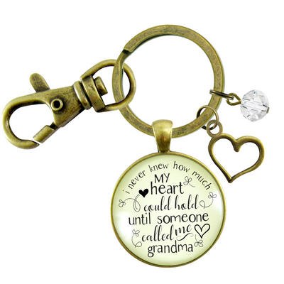 New Grandma Keychain I Never Knew First Time Grandmother Jewelry Gift - Gutsy Goodness;New Grandma Keychain I Never Knew First Time Grandmother Jewelry Gift - Gutsy Goodness Handmade Jewelry Gifts