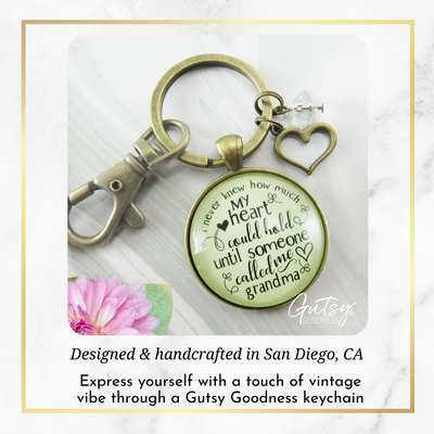New Grandma Keychain I Never Knew First Time Grandmother Jewelry Gift - Gutsy Goodness;New Grandma Keychain I Never Knew First Time Grandmother Jewelry Gift - Gutsy Goodness Handmade Jewelry Gifts