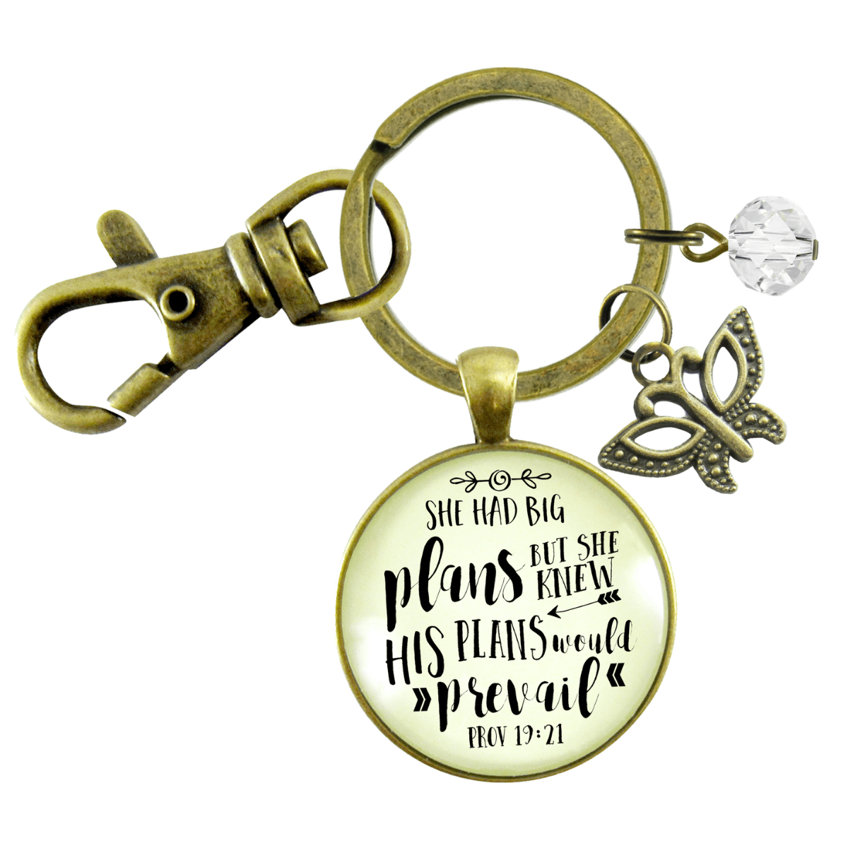 She Had Big Plans Faith Inspired Keychain Life Journey Jewelry Gift For Women - Gutsy Goodness