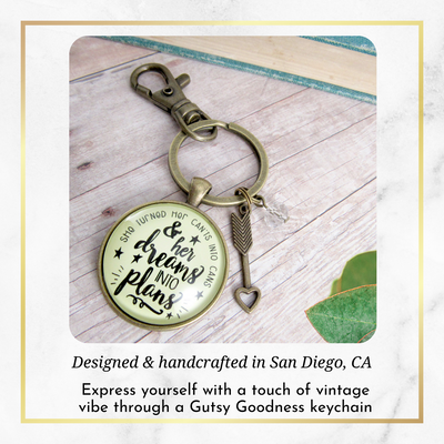 Dreams Into Plans Keychain Positive Life Words Boss Lady Jewelry - Gutsy Goodness Handmade Jewelry;Dreams Into Plans Keychain Positive Life Words Boss Lady Jewelry - Gutsy Goodness Handmade Jewelry Gifts