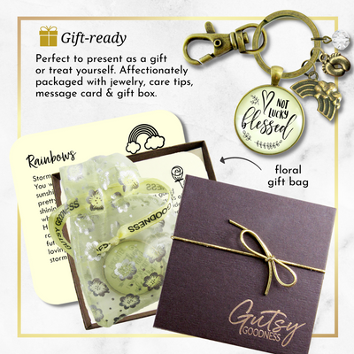 Rainbow Baby Keychain Not Lucky Blessed Jewelry Encourage For Mom After Loss Storm  Keychain - Women - Gutsy Goodness Handmade Jewelry