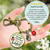 Ladybug Keychain Never Too Busy Friendship Quote Gardener Jewelry - Gutsy Goodness