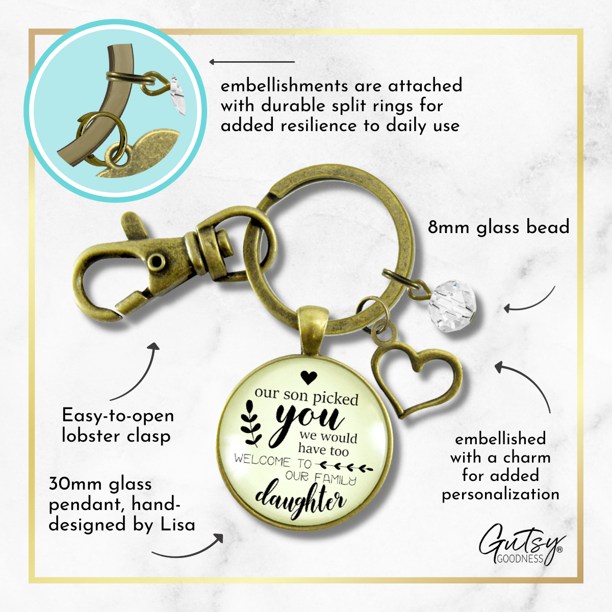 Inspirational Keychain Religious Key Chain Pendant Daughter Son Family  Freinds Encouragement Gift