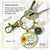 Sunflower Keychain She Vowed Sunlight Inspiration Jewelry  Keychain - Women - Gutsy Goodness Handmade Jewelry