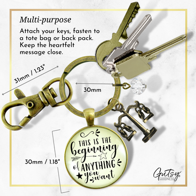 Law School Graduate Keychain This Is The Beginning Future Lawyer Graduation Justice Scales Jewelry  Keychain - Women - Gutsy Goodness Handmade Jewelry