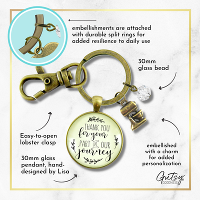 Wedding Cake Baker Gift Keychain Thank You for Your Part Mixer Charm  Keychain - Women - Gutsy Goodness Handmade Jewelry