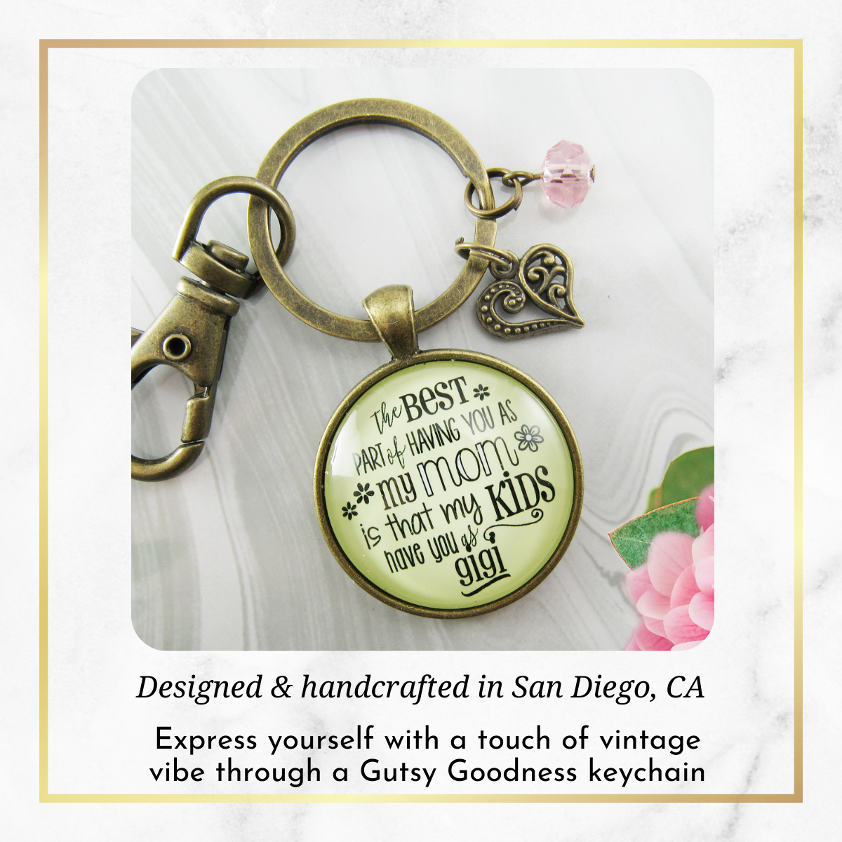 Gigi Keychain Best Part of Having You As Mom Kids Have Grandma Jewelry Gift From Daughter - Gutsy Goodness Handmade Jewelry;Gigi Keychain Best Part Of Having You As Mom Kids Have Grandma Jewelry Gift From Daughter - Gutsy Goodness Handmade Jewelry Gifts