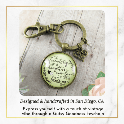 Daughter In Law Keychain Friendship Is A Great Blessing Gift From Mom Special Wedding Jewelry Heart - Gutsy Goodness Handmade Jewelry;Daughter In Law Keychain Friendship Is A Great Blessing Gift From Mom Special Wedding Jewelry Heart - Gutsy Goodness Handmade Jewelry Gifts