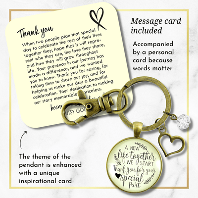 Wedding Coordinator Gift Keychain A New Life We Start Rustic Jewelry Thank You Planner Appreciation - Gutsy Goodness Handmade Jewelry;Wedding Coordinator Gift Keychain A New Life We Start Rustic Jewelry Thank You Planner Appreciation - Gutsy Goodness Handmade Jewelry Gifts