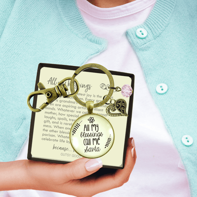 Savta Keychain All My Blessings Jewish Hebrew Grandma Gift Heart Jewelry - Gutsy Goodness Handmade Jewelry;Savta Keychain All My Blessings Jewish Hebrew Grandma Gift Heart Jewelry - Gutsy Goodness Handmade Jewelry Gifts