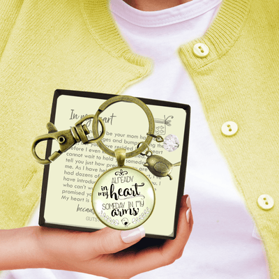 Already in My Heart Mothers Keychain Expecting Baby Adoption Jewelry - Gutsy Goodness