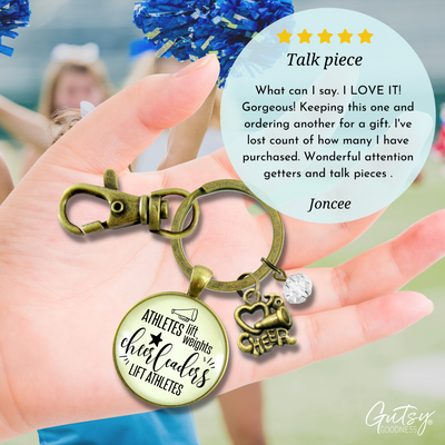 Cheer Keychain Athletes Lift Weights Funny Cheerleader Jewelry Megaphone Charm  Keychain - Women - Gutsy Goodness Handmade Jewelry