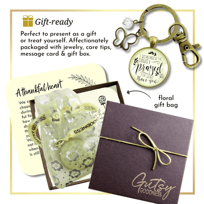 Grateful Keychain I Remember The Days I Prayed Blessed Thankful Jewelry For Women Butterfly - Gutsy Goodness