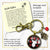 Deer Antler Keychain Buffalo Red Hunter Plaid Christmas Jewelry