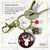 Deer Antler Keychain Buffalo Red Hunter Plaid Christmas Jewelry