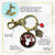 Deer Antler Keychain Buffalo Red Hunter Plaid Christmas Jewelry