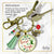 Christmas Keychain Don't Get Your Tinsel Tangle Charm Pendant Handmade Fun Holiday Gift Stocking Charm Tassel
