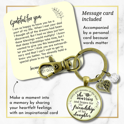 To Stepdaughter Keychain Dream of Friendship From Bonus Step Mother Wedding Day Gift - Gutsy Goodness Handmade Jewelry;To Stepdaughter Keychain Dream Of Friendship From Bonus Step Mother Wedding Day Gift - Gutsy Goodness Handmade Jewelry Gifts