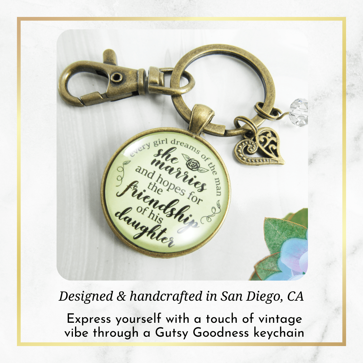 To Stepdaughter Keychain Dream of Friendship From Bonus Step Mother Wedding Day Gift - Gutsy Goodness Handmade Jewelry;To Stepdaughter Keychain Dream Of Friendship From Bonus Step Mother Wedding Day Gift - Gutsy Goodness Handmade Jewelry Gifts