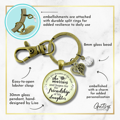 To Stepdaughter Keychain Dream of Friendship From Bonus Step Mother Wedding Day Gift - Gutsy Goodness Handmade Jewelry;To Stepdaughter Keychain Dream Of Friendship From Bonus Step Mother Wedding Day Gift - Gutsy Goodness Handmade Jewelry Gifts