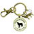 Wolf Keychain Focused Fearless Lone Howling Spirit Animal Native Tribal Jewelry - Gutsy Goodness