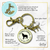 Wolf Keychain Focused Fearless Lone Howling Spirit Animal Native Tribal Jewelry - Gutsy Goodness