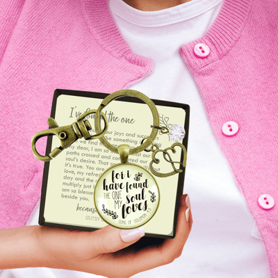 Love My Wife Keychain For I Have Found The One My Soul Loves Romantic Quote Jewelry Gift Heart - Gutsy Goodness