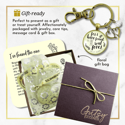 Love My Wife Keychain For I Have Found The One My Soul Loves Romantic Quote Jewelry Gift Heart - Gutsy Goodness