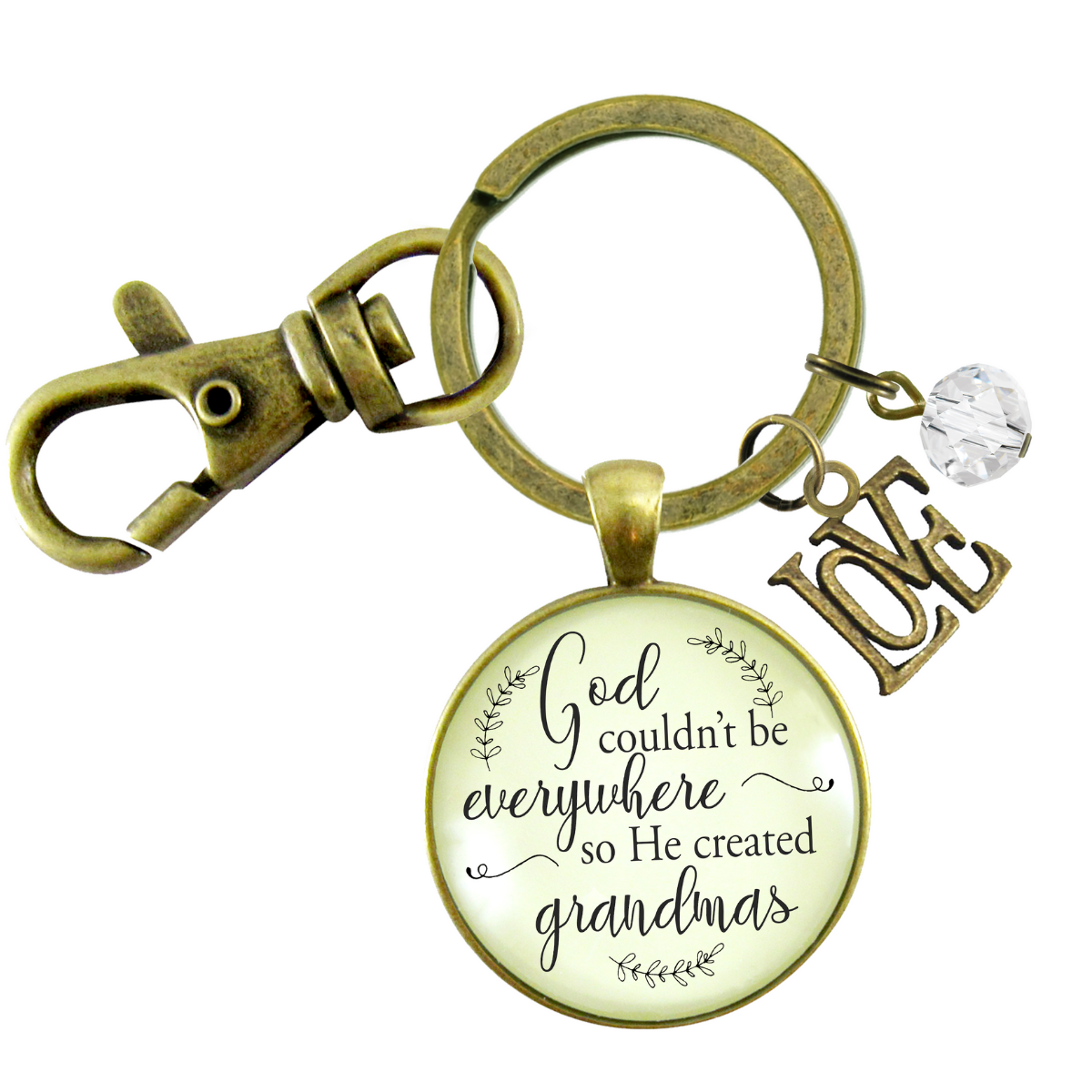 Blessed Grandma Keychain God Couldn't Be Everywhere Christian Family Jewelry Gift - Gutsy Goodness Handmade Jewelry;Blessed Grandma Keychain God Couldn't Be Everywhere Christian Family Jewelry Gift - Gutsy Goodness Handmade Jewelry Gifts