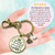 Nursing Keychain God Found Strongest Women Nurses Faith Inspired Gift - Gutsy Goodness