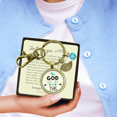 He Has Got This Keychain Faith Inspired Jewelry Boho Style Bird Encourage Gift - Gutsy Goodness