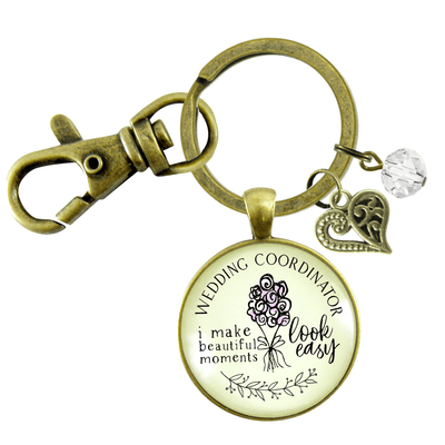 Wedding Coordinator Keychain I Make Beautiful Moments Thank You Gift To Planner From Bride Groom - Gutsy Goodness