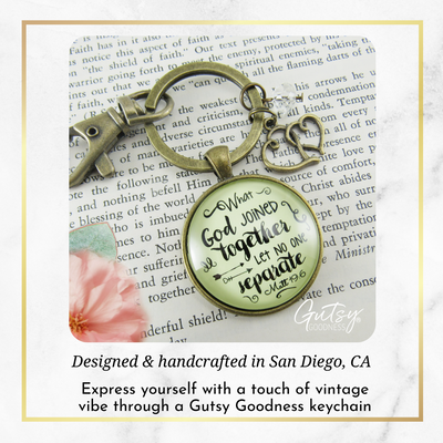 Woman of Faith Keychain Marriage Quote Bridal Shower Wedding Gift  Keychain - Women - Gutsy Goodness Handmade Jewelry