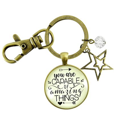 Gutsy Goodness You Are Capable of Amazing Things, Motivational and Inspirational Keychains