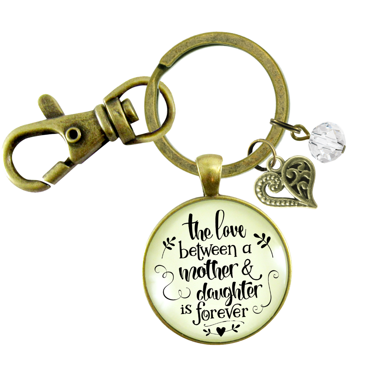 Love Between Mother Daughter Keychain Meaningful Womens Jewelry Gift - Gutsy Goodness Handmade Jewelry;Love Between Mother Daughter Keychain Meaningful Womens Jewelry Gift - Gutsy Goodness Handmade Jewelry Gifts