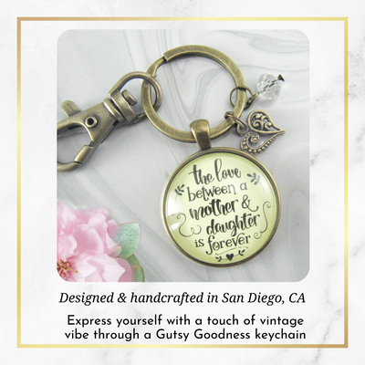 Love Between Mother Daughter Keychain Meaningful Womens Jewelry Gift - Gutsy Goodness Handmade Jewelry;Love Between Mother Daughter Keychain Meaningful Womens Jewelry Gift - Gutsy Goodness Handmade Jewelry Gifts