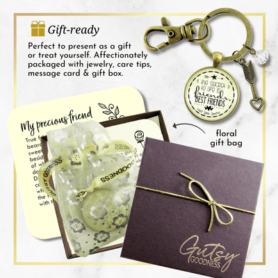 Friendship Keychain Secret to Life Is Best Friends Quote Gift Jewelry Boho Arrow Heart - Gutsy Goodness Handmade Jewelry;Friendship Keychain Secret To Life Is Best Friends Quote Gift Jewelry Boho Arrow Heart - Gutsy Goodness Handmade Jewelry Gifts