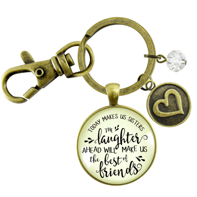 Sister In Law Keychain Today Makes Us Sisters Laughter Best Friends Wedding Day Jewelry Gift - Gutsy Goodness Handmade Jewelry;Sister In Law Keychain Today Makes Us Sisters Laughter Best Friends Wedding Day Jewelry Gift - Gutsy Goodness Handmade Jewelry Gifts