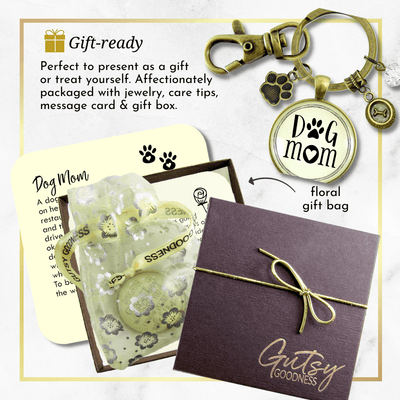 Dog Mom Keychain For Women Friendship Dog Jewelry BFF Paw Print Dog Bowl Charms - Gutsy Goodness Handmade Jewelry;Dog Mom Keychain For Women Friendship Dog Jewelry Bff Paw Print Dog Bowl Charms - Gutsy Goodness Handmade Jewelry Gifts