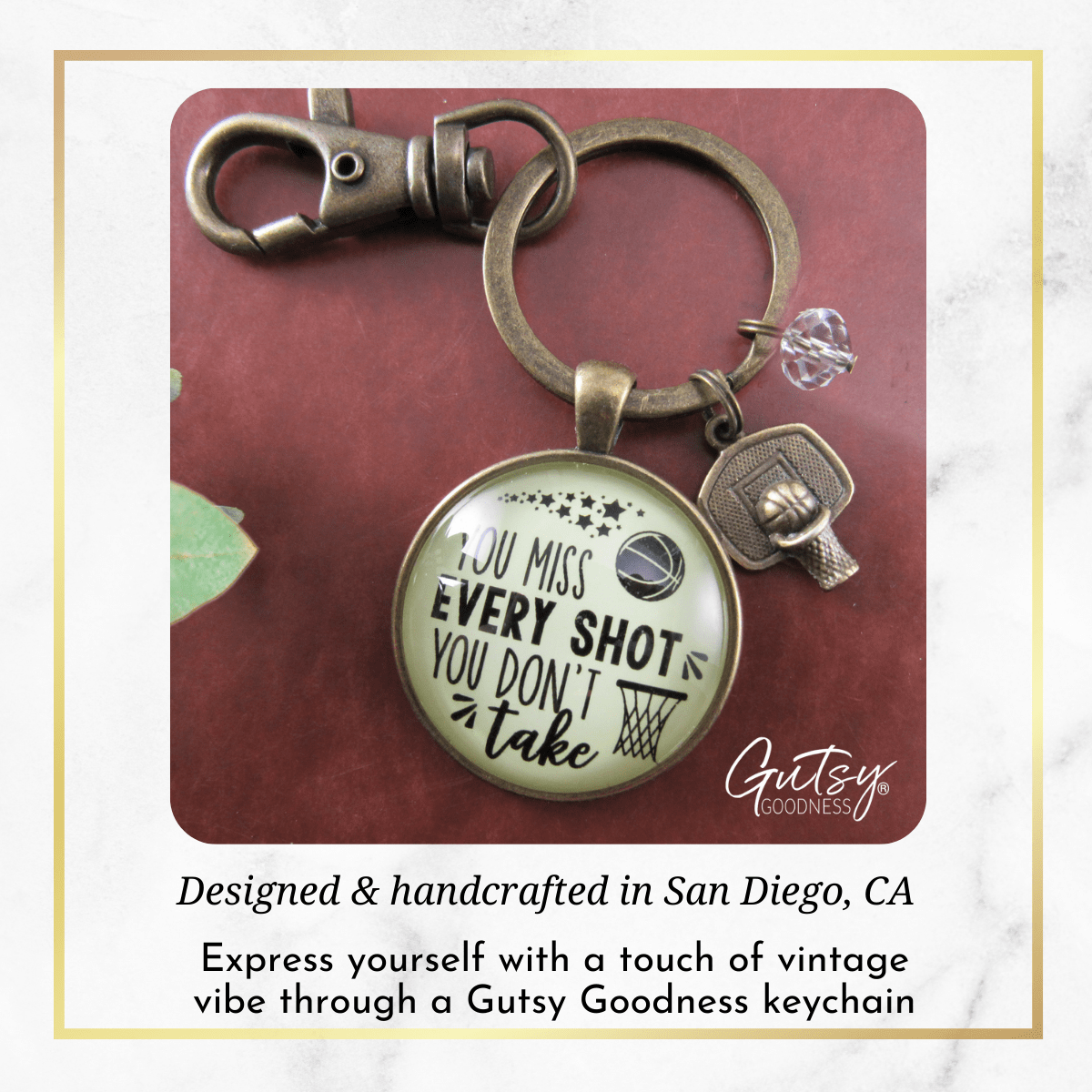 Vintage hot sale inspirational keychains