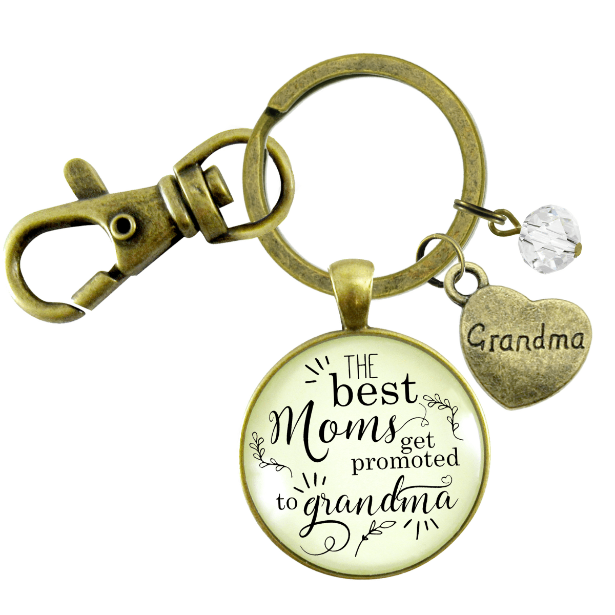 Pregnancy Announcement Grandma Baby Reveal Keychain Best Moms Gift Personalized Jewelry - Gutsy Goodness Handmade Jewelry;Pregnancy Announcement Grandma Baby Reveal Keychain Best Moms Gift Personalized Jewelry - Gutsy Goodness Handmade Jewelry Gifts