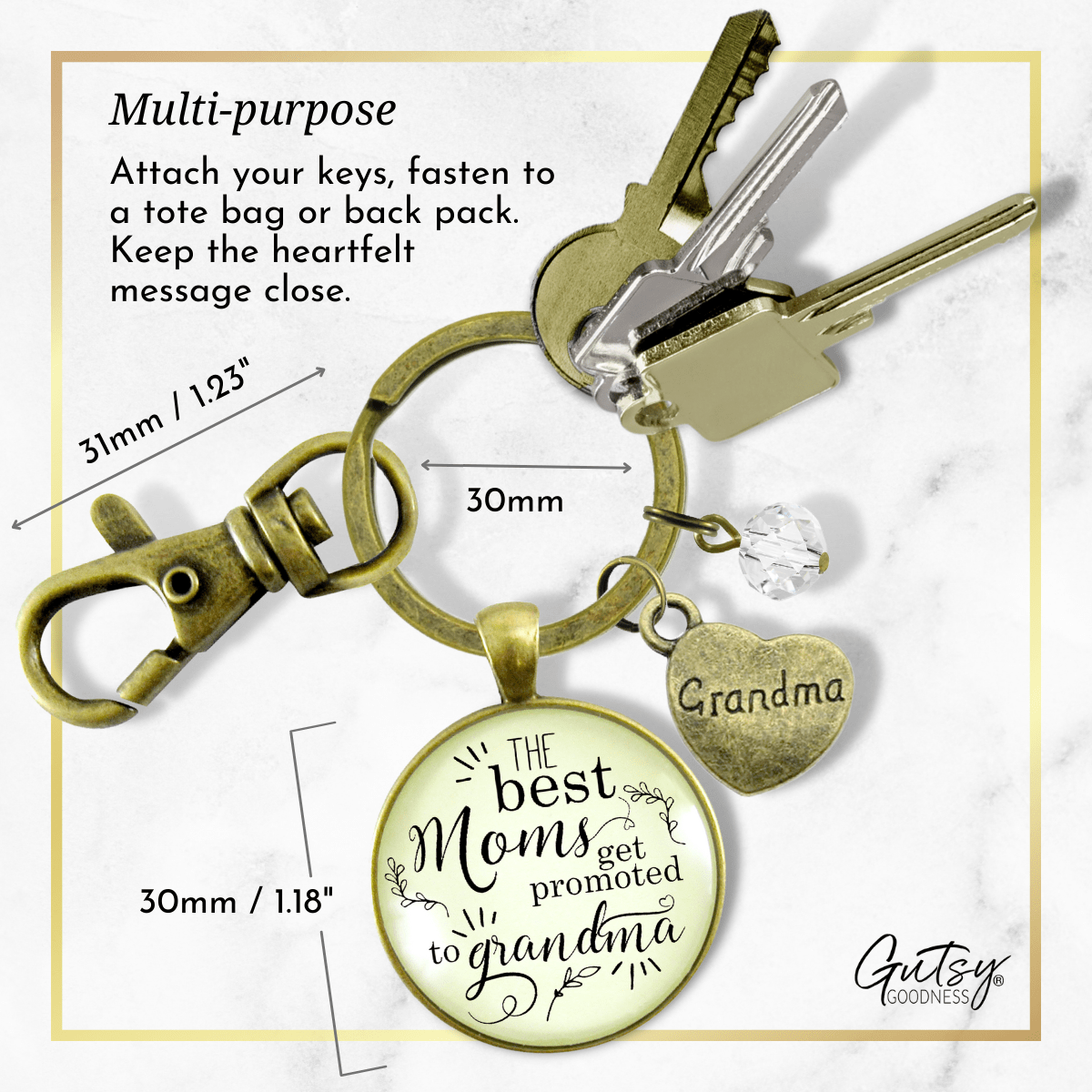 Pregnancy Announcement Grandma Baby Reveal Keychain Best Moms Gift Personalized Jewelry - Gutsy Goodness Handmade Jewelry;Pregnancy Announcement Grandma Baby Reveal Keychain Best Moms Gift Personalized Jewelry - Gutsy Goodness Handmade Jewelry Gifts