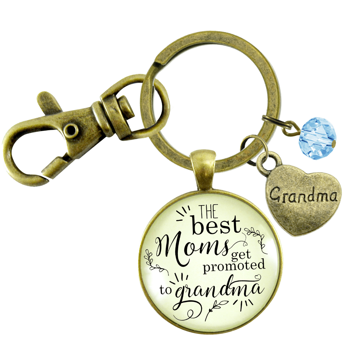 Pregnancy Announcement Grandma Gender Reveal Keychain Best Mom Gift Baby Baby Boy Jewels Blue Heart - Gutsy Goodness Handmade Jewelry;Pregnancy Announcement Grandma Gender Reveal Keychain Best Mom Gift Baby Baby Boy Jewels Blue Heart - Gutsy Goodness Handmade Jewelry Gifts