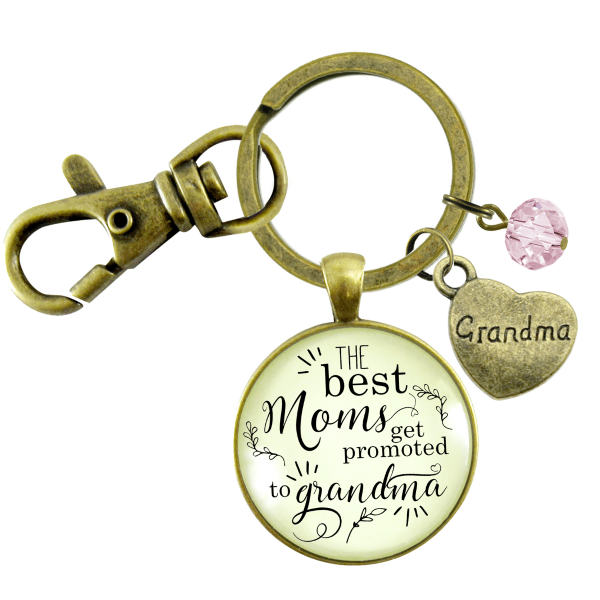 Pregnancy Announcement Grandma Gender Reveal Keychain Best Mom Gift Baby Girl Jewelry Pink Heart - Gutsy Goodness Handmade Jewelry;Pregnancy Announcement Grandma Gender Reveal Keychain Best Mom Gift Baby Girl Jewelry Pink Heart - Gutsy Goodness Handmade Jewelry Gifts