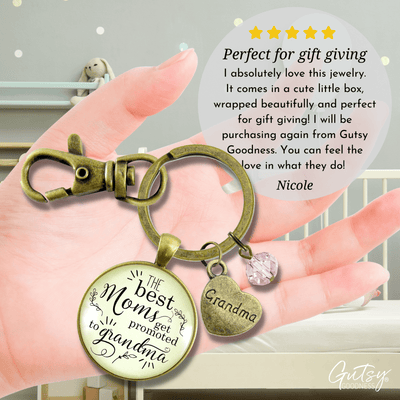 Pregnancy Announcement Grandma Gender Reveal Keychain Best Mom Gift Baby Girl Jewelry Pink Heart - Gutsy Goodness Handmade Jewelry;Pregnancy Announcement Grandma Gender Reveal Keychain Best Mom Gift Baby Girl Jewelry Pink Heart - Gutsy Goodness Handmade Jewelry Gifts