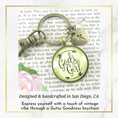 God's Girl Keychain Faith Inspired Hipster Fashion Teen Life Jewelry Heart Charm - Gutsy Goodness;God's Girl Keychain Faith Inspired Hipster Fashion Teen Life Jewelry Heart Charm - Gutsy Goodness Handmade Jewelry Gifts
