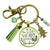 Christmas Pendant Have Yourself a Merry Little Christmas Keychain Handmade Holiday Jewelry Pine Cone Charm