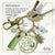 Christmas Pendant Have Yourself a Merry Little Christmas Keychain Handmade Holiday Jewelry Pine Cone Charm