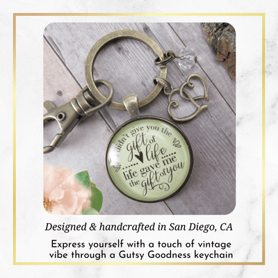 Keychain I Didn't Give You Life But Blessed Adoption Special Child Jewelry - Gutsy Goodness Handmade Jewelry;Keychain I Didn't Give You Life But Blessed Adoption Special Child Jewelry - Gutsy Goodness Handmade Jewelry Gifts