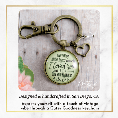 Wife Keychain New Mom I Never Knew How Love Until Kids Gift Jewelry - Gutsy Goodness Handmade Jewelry;Wife Keychain New Mom I Never Knew How Love Until Kids Gift Jewelry - Gutsy Goodness Handmade Jewelry Gifts